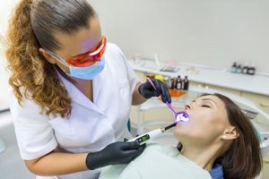 a houston sedation dentist working on a patient